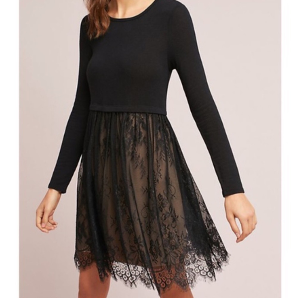 Anthropologie Bailey 44 Layered Lacework Dress